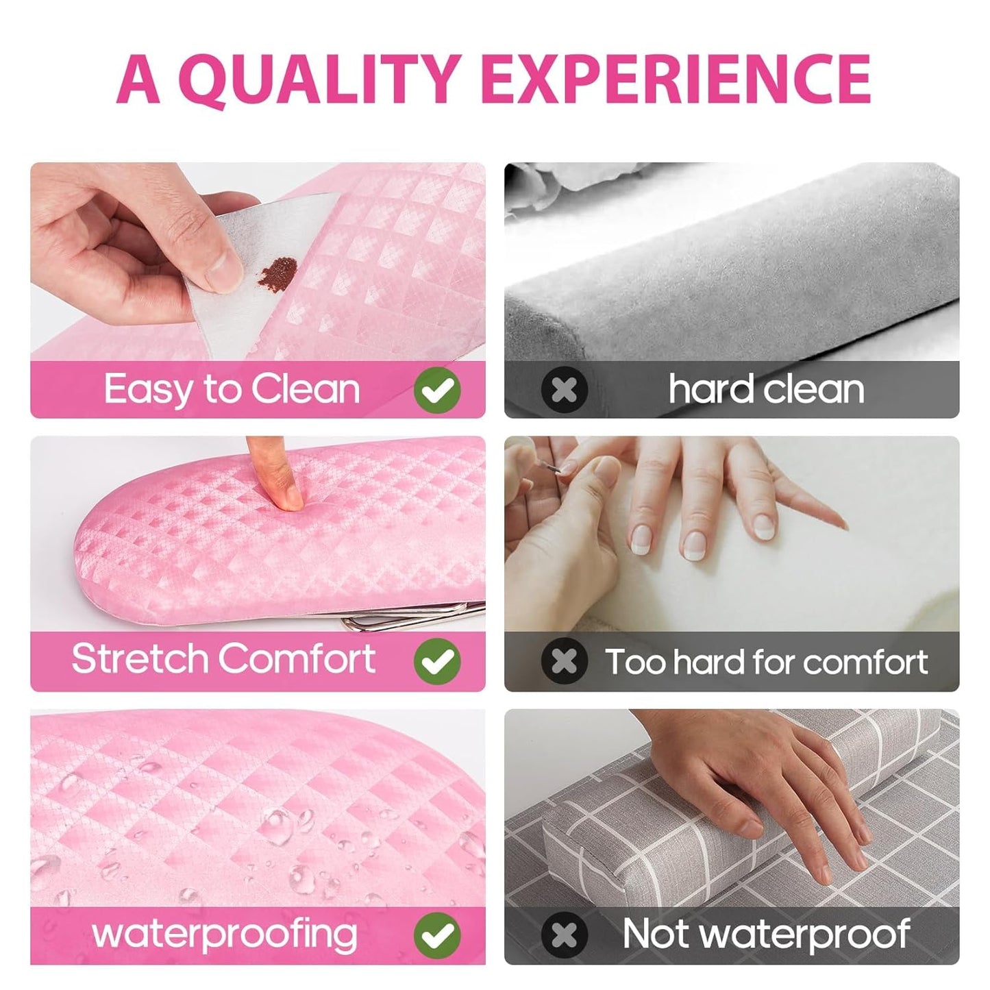 Nail Arm Rest Leather Manicure Hand Pillow Rest Cushion Table