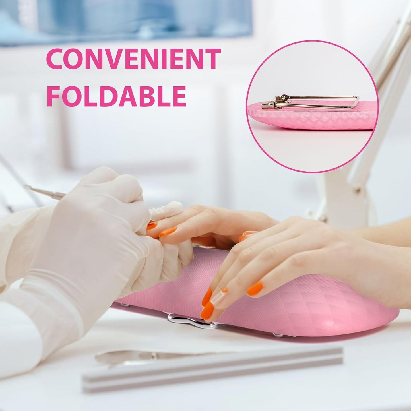 Nail Arm Rest Leather Manicure Hand Pillow Rest Cushion Table